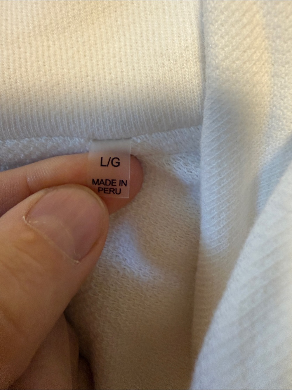 ATM Anthony Thomas Melillo White French Terry Zip Hoodie L - Picture 4 of 9